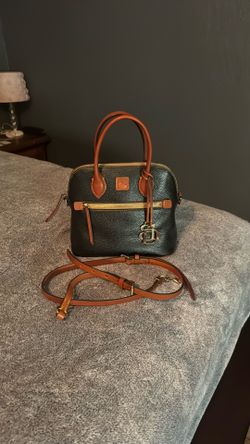 Dooney & Bourke Satchel Leather  black Brown  good condition  Auténtic  Crossbody  Handbag  👍🏻