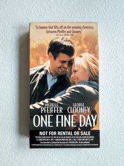 RARE One Fine Day FOX VIDEO VHS 1997 Tape Video Movie Michelle Pfeiffer, George Clooney