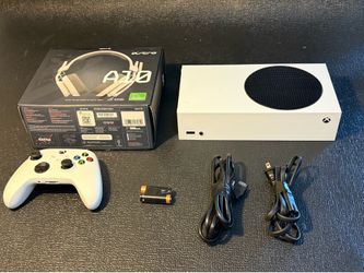 Xbox Series S 512GB White Console with Controller, Cables, Astro A10 headset