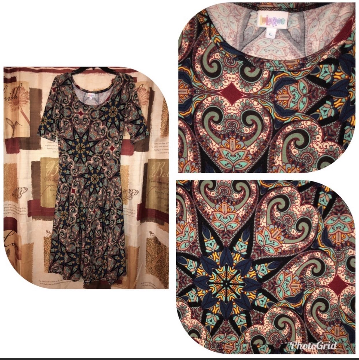 LulaRoe size Large Fall Inspired Nicole Dress NWOT