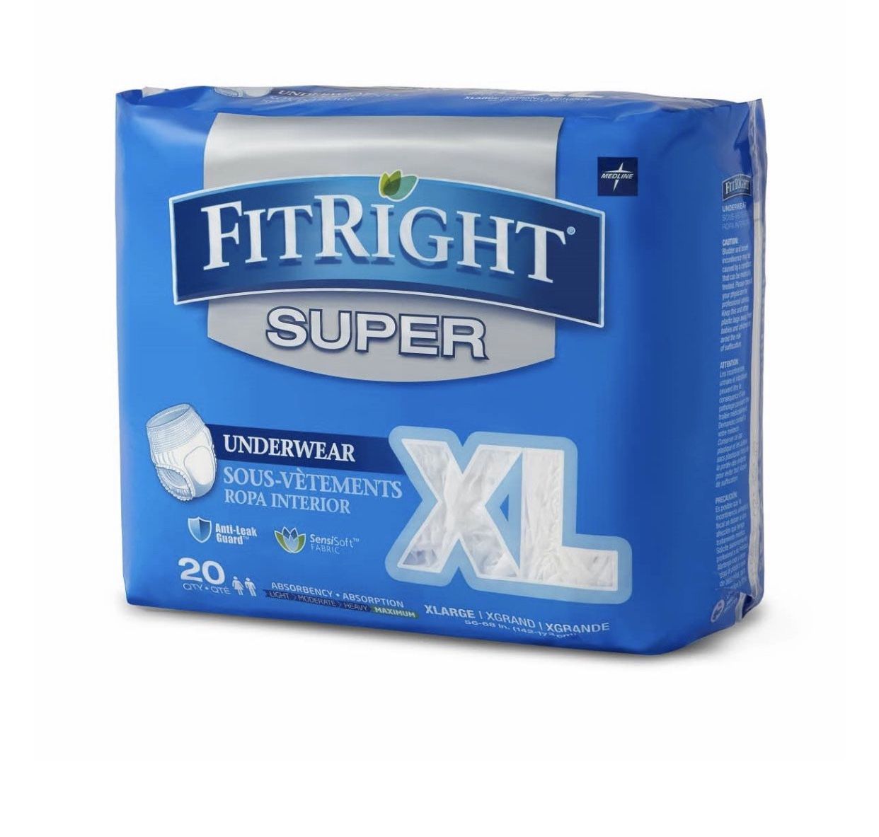 FITRIGHT ULTRA PROTECT UNDERWEAR SIZE