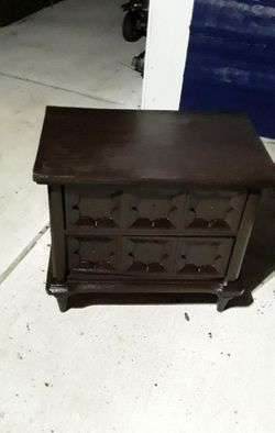 Twin bed and night stand