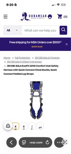 3M Sala ExoFit X200 Safety Harness