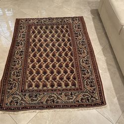 Antique Saraband Rug Woven In The West Central District Of Persia 1930.