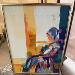 Oil Painting On Canvas Signed 
