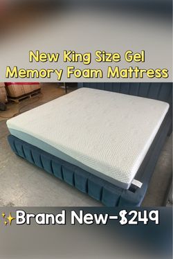 New Gel Memory Foam King Size Mattress