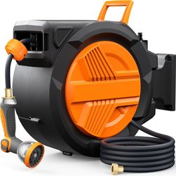 YGZ Retractable Garden Hose Reel 5/8" x 100 ft - New