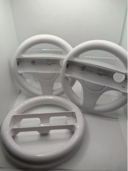 Nintendo Wii Steering Wheel Lot of 3