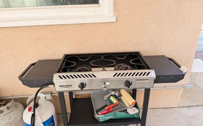 Patio outdoor stovr with propane