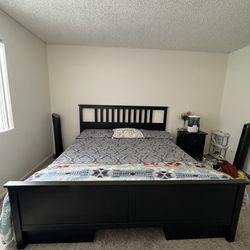 King Size Bed with 4 Storage Drawers and Matress 