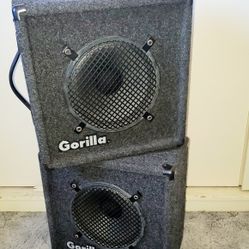 Pair Of Gorilla Monitor Speakers In Good Working Condition