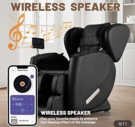 NEW 2024 Luxury Zero-Gravity Massage Chair Recliner - Full Body Air Pressure, Heat, Vibration, roll