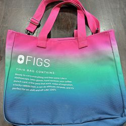 Figs Large Multicolor Heavyweight Canvas Tote Bag. $60