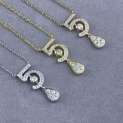 $118 Necklace 5-character diamond necklace Necklace shipped heavy custom, high-end luxury