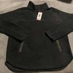 Thread & Supply Sherpa Fleece Pullover XL Black MSRP:$64 NWT
