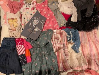 Lot Baby Girl's Clothes 24 Mos - 2t 