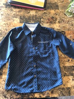 Boys long sleeve button down