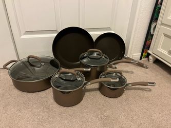 Nonstick Cookware Set with Glass Lids