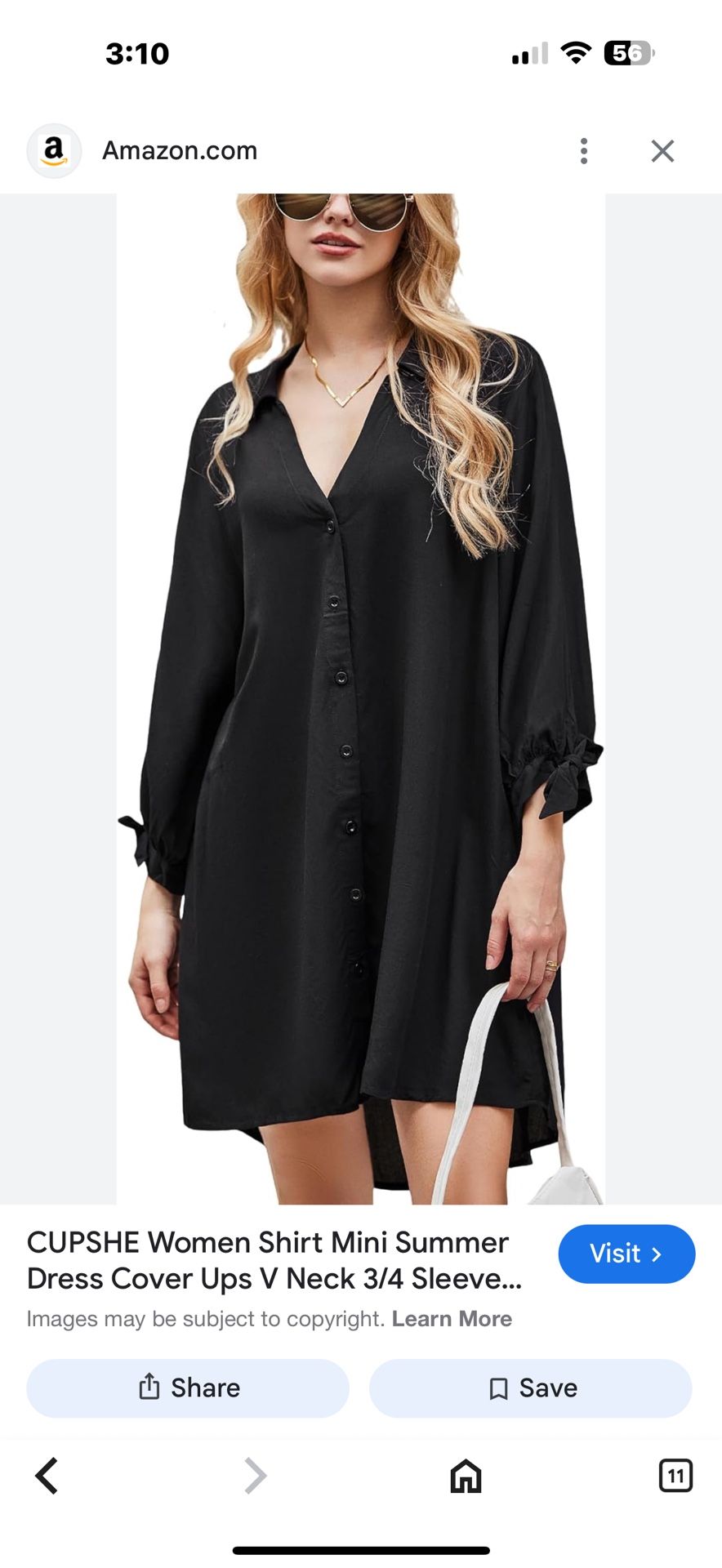 Black Shirt Dress