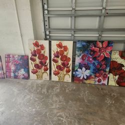 6 Oil Paintings From Homegoods