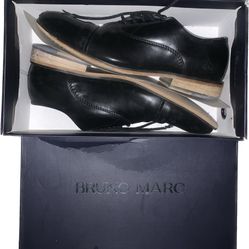 Black Dress Shoes, Bruno Marc, Size 7