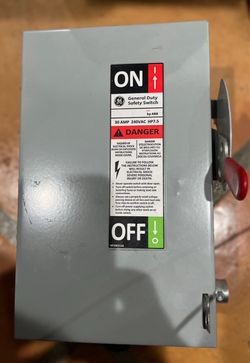 GE General Duty Safety Switch 30A 240VAC