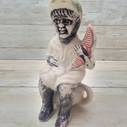 1940s Americana Bisque Ceramic Figurine 