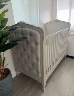Restoration Hardware Tufted Crib & Toddler Bed