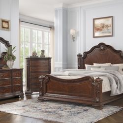 Wow! Solid Wood Bedroom Set At Amazing Price! Price Won’t Last Long! 