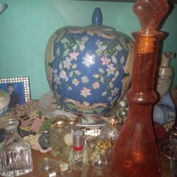 Oriental Items  And Glass Perfume Bottle  .make Offer.
