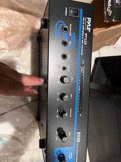 Pyle 80 Watt AC/DC Microphone PA Mono Amplifier with USB/SD/FM/BT