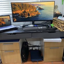 Office desk and chair