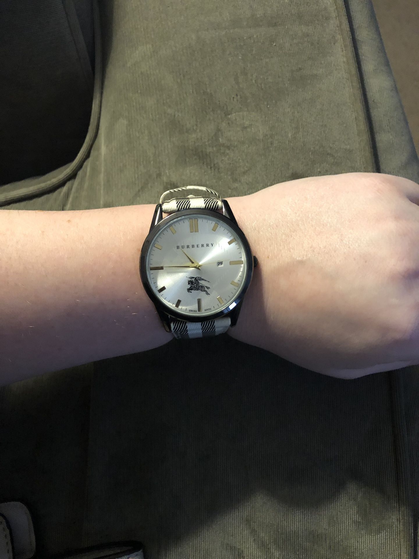 Burberry BU1350 no 14889 leather watch for Sale in Acworth, GA - OfferUp
