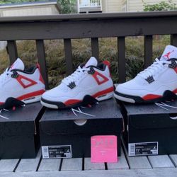 Jordan 4 red cement size 7 11.5 & 13