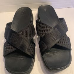 Ugg Emily mesh Loco cross slide sandals in black women's size 11 