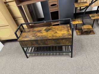 Entryway Bench Shoe Bench With Shoe Rack and Storage Box for Entryway, Bedroom, Hallway