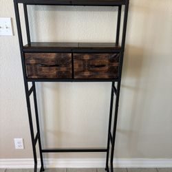 New Rustic Shelf Over The Toilet With 2 Drawers 