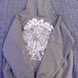 Spider Worldwide Men's Grey Hoodie - Size S