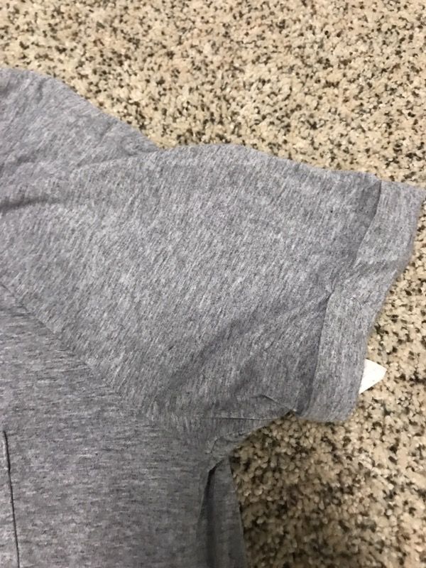 Grey slit shirt