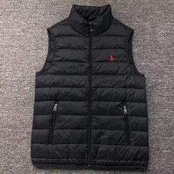 Ralph Lauren Black Zipper Vest