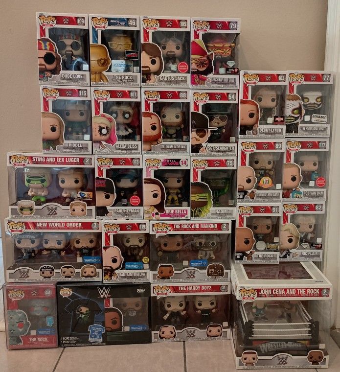 FUNKO POP! WWE LOT. 79 WWE POPS!