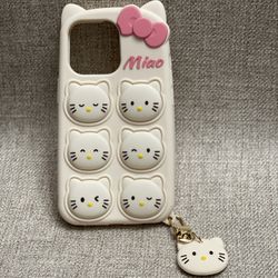Hello Kitty Push Pop Bubble iPhone Case - White Color