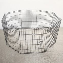 Brand New $36 Dog 8-Panel Playpen, Each Panel 30” Tall X 24” Wide Metal Pet Gate Exercise Fence Crate Kennel 