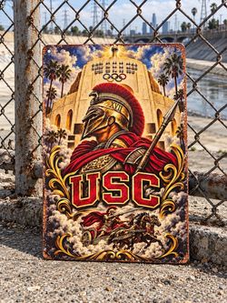 USC Trojans Decorative Metal Tin Sign