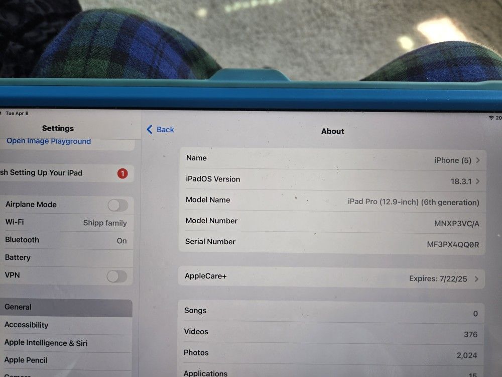 Apple IPAD PRO 12.9" 6th GEN 2022