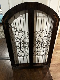 Iron And Wood Gate Window