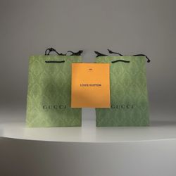Louis Vuitton & Gucci Bag Brand New - Orange & Green