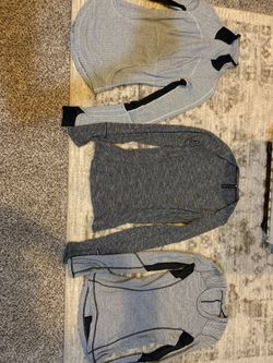 Lululemon 2 long sleeve shirts and a half jacket