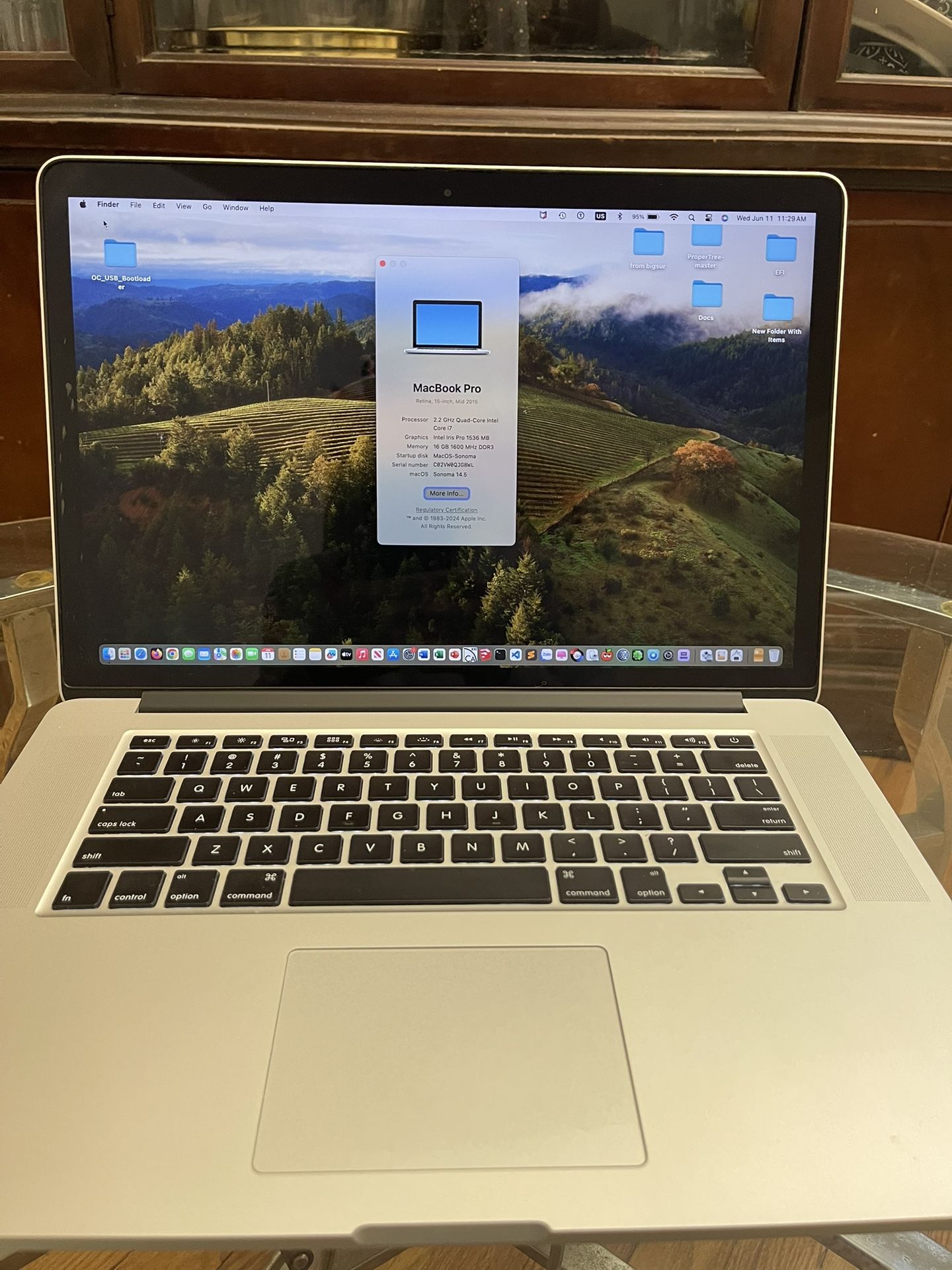 macbook pro i7, 15inch late 2015