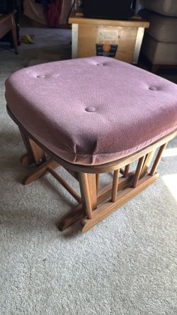 Wood glider ottoman $60 or best offer